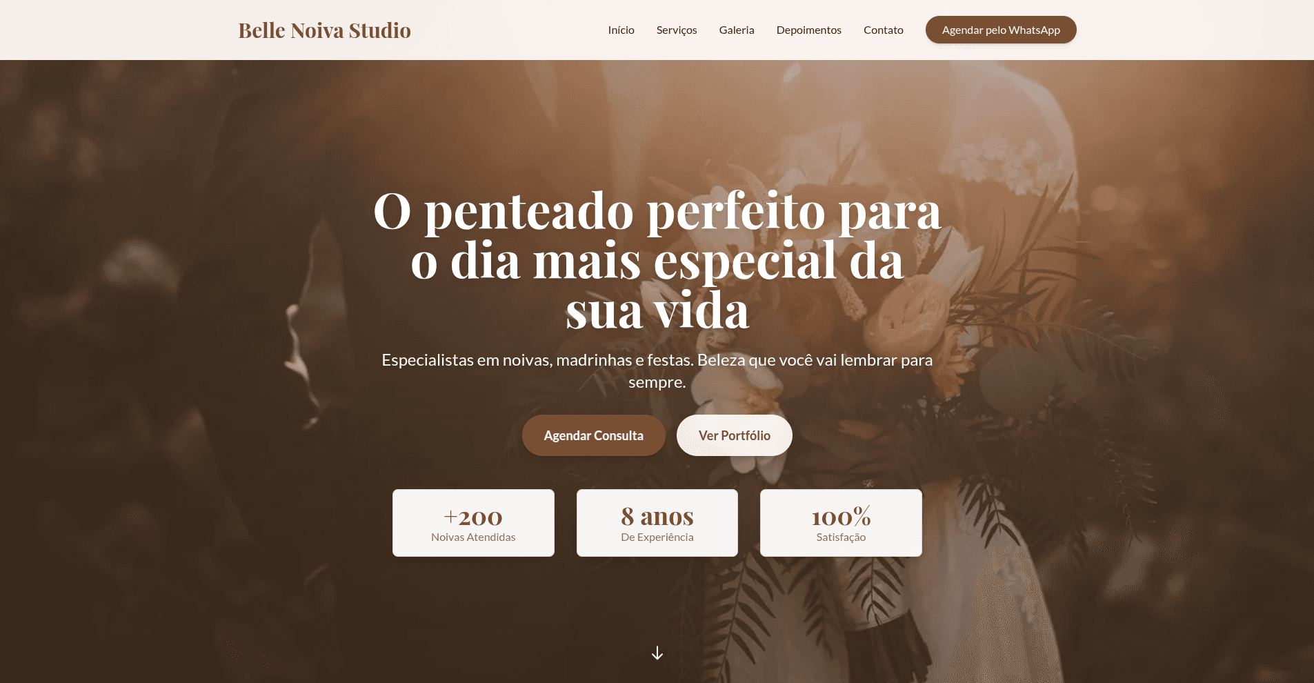 Preview do projeto Belle Noiva Studio